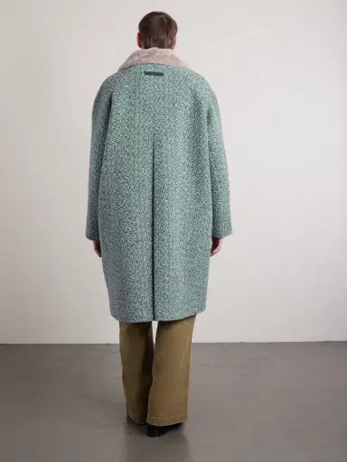 Zegna Double-Breasted Wool and Cashmere-Blend Tweed Coat - Men | Thumbnail 4