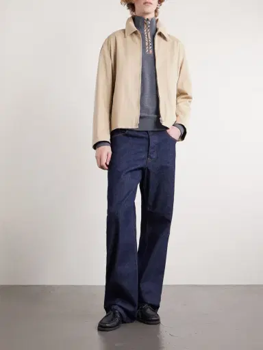 Burberry Checked Wool Half-Zip Sweater - Men | Thumbnail 2