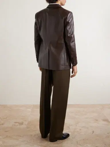 Tom Ford Pleated Wool Wide-Leg Trousers - Men | Thumbnail 4