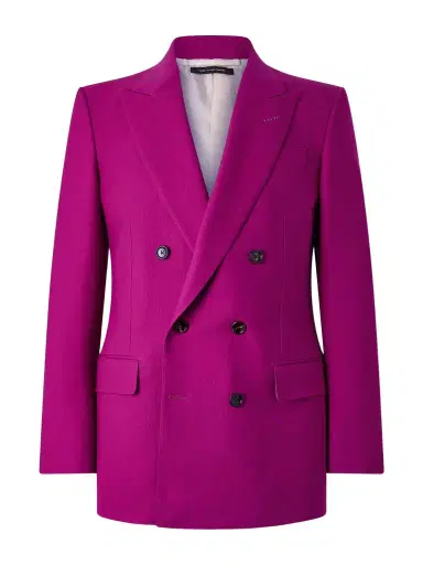 Tom Ford Slim-Fit Double-Breasted Wool-Twill Suit Jacket - Men | Thumbnail 1