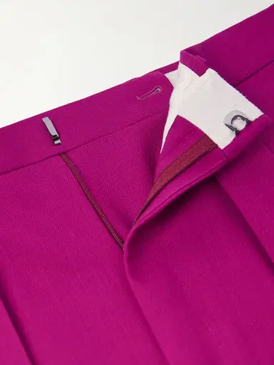 Tom Ford Wide-Leg Wool-Twill Pleated Suit Trousers - Men | Thumbnail 6 Tom Ford Wide-Leg Wool-Twill Pleated Suit Trousers - Men | Thumbnail 6