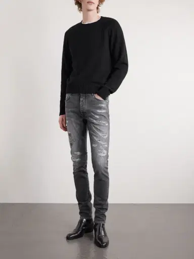 AMIRI Hollywood Skinny-Fit Embellished Jeans - Men | Thumbnail 2 AMIRI Hollywood Skinny-Fit Embellished Jeans - Men | Thumbnail 2
