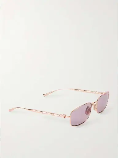 Gucci Eyewear Bamboo Rectangular-frame Metal Sunglasses | Thumbnail 3 Gucci Eyewear Bamboo Rectangular-frame Metal Sunglasses | Thumbnail 3