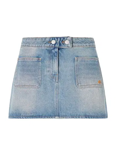 Courrèges Embroidered Denim Mini Skirt | Thumbnail 1 Courrèges Embroidered Denim Mini Skirt | Thumbnail 1