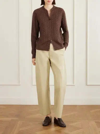 Loro Piana Cedar Cable-knit Cashmere Cardigan | Thumbnail 2 Loro Piana Cedar Cable-knit Cashmere Cardigan | Thumbnail 2