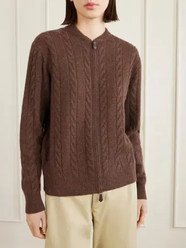 Loro Piana Cedar Cable-knit Cashmere Cardigan | Thumbnail 3 Loro Piana Cedar Cable-knit Cashmere Cardigan | Thumbnail 3