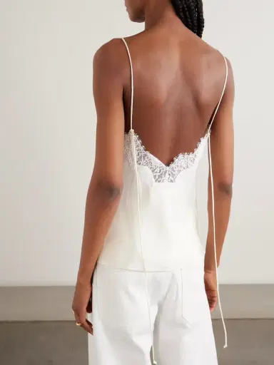 RÓHE Lace-trimmed Silk Camisole | Thumbnail 3 RÓHE Lace-trimmed Silk Camisole | Thumbnail 3