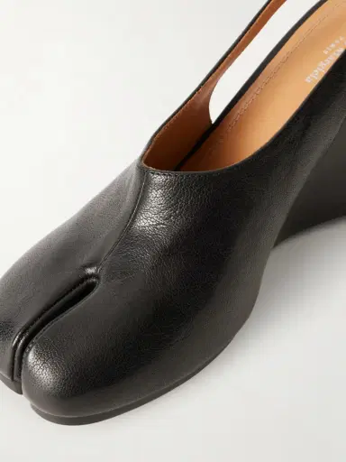 Maison Margiela Tabi Leather Wedge Slingback Pumps | Thumbnail 5 Maison Margiela Tabi Leather Wedge Slingback Pumps | Thumbnail 5