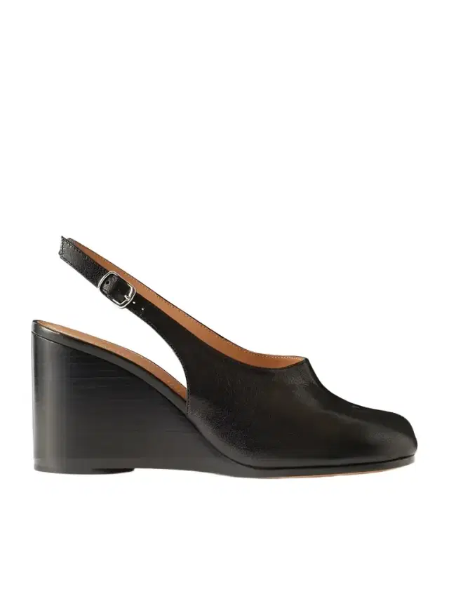 Tabi Leather Wedge Slingback Pumps
