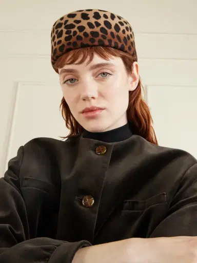 Gigi Burris Lauren Leopard-print Wool-felt Pillbox Hat | Thumbnail 2 Gigi Burris Lauren Leopard-print Wool-felt Pillbox Hat | Thumbnail 2