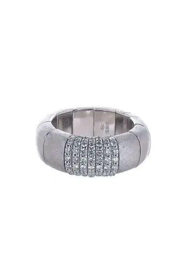 ROBERTO DEMEGLIO Seven Diamond Bar Matte Black Pura Stretch Bracelet | Thumbnail 1