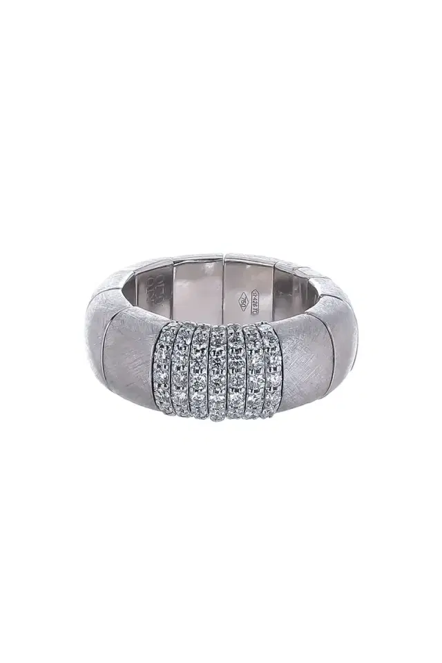 ROBERTO DEMEGLIO Seven Diamond Bar Matte Black Pura Stretch Bracelet