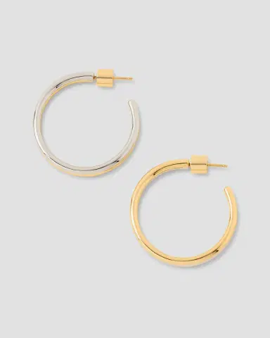 Jennifer Fisher 1 Two Tone Thread Mini Hoops | Thumbnail 2