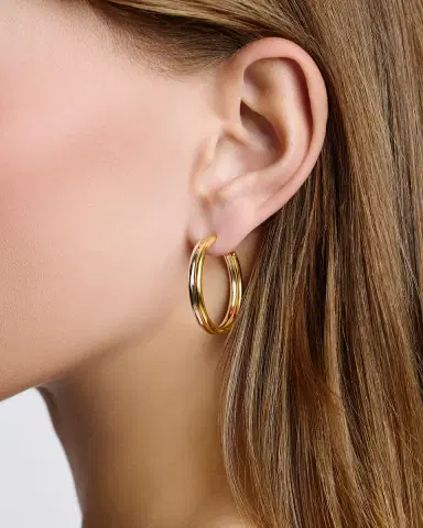 Jennifer Fisher 1 Two Tone Thread Mini Hoops | Thumbnail 1
