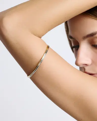 Jennifer Fisher Two Tone Thread Arm Bangle | Thumbnail 1 Jennifer Fisher Two Tone Thread Arm Bangle | Thumbnail 1