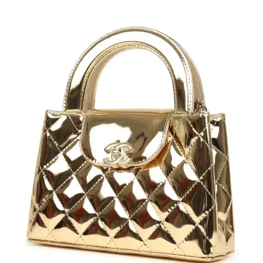 Chanel Chanel Small Kelly Shopper Light Gold Metallic Mirror Calfskin Light Gold Hardware | Thumbnail 2