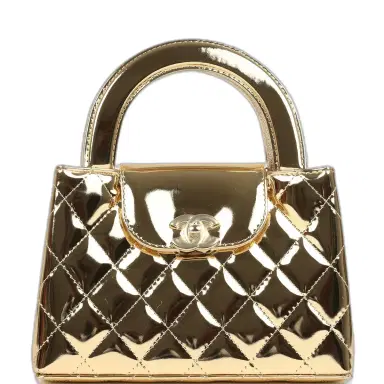 Chanel Chanel Small Kelly Shopper Light Gold Metallic Mirror Calfskin Light Gold Hardware | Thumbnail 1