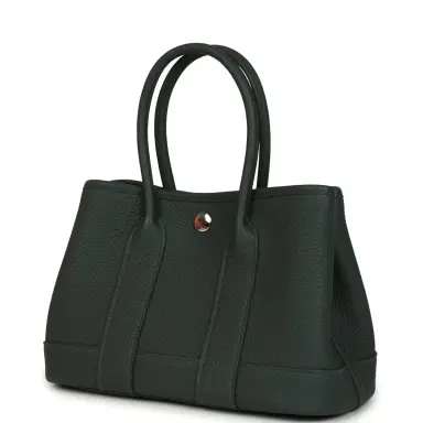 HERMÈS Hermes Garden Party Neo 23 Vert Mangrove Negonda Palladium Hardware | Thumbnail 5 HERMÈS Hermes Garden Party Neo 23 Vert Mangrove Negonda Palladium Hardware | Thumbnail 5