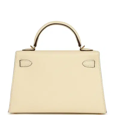 HERMÈS Hermes Kelly Sellier 20 Nata Epsom Gold Hardware | Thumbnail 4