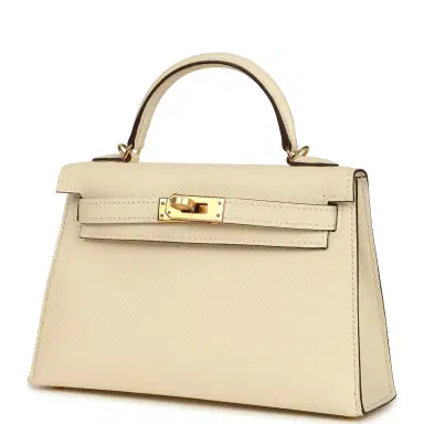 HERMÈS Hermes Kelly Sellier 20 Nata Epsom Gold Hardware | Thumbnail 5