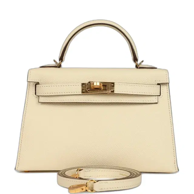 hermes Hermes Kelly Sellier 20 Nata Epsom Gold Hardware