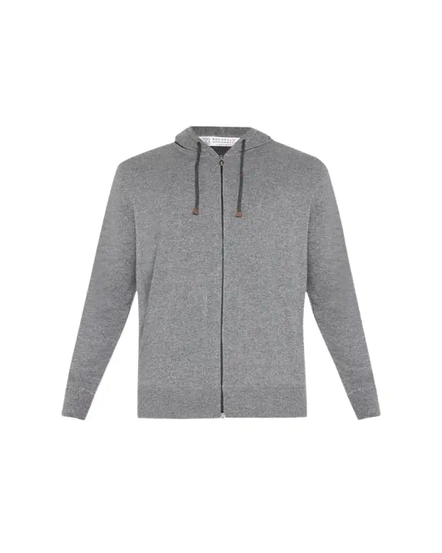 Men's Cashmere Full-Zip Hoodie