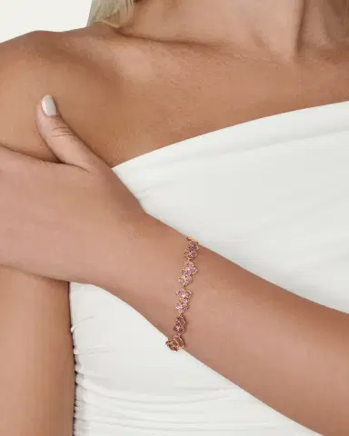 Anabel Aram Jewelry Orchid Pave Tennis Bracelet | Thumbnail 2