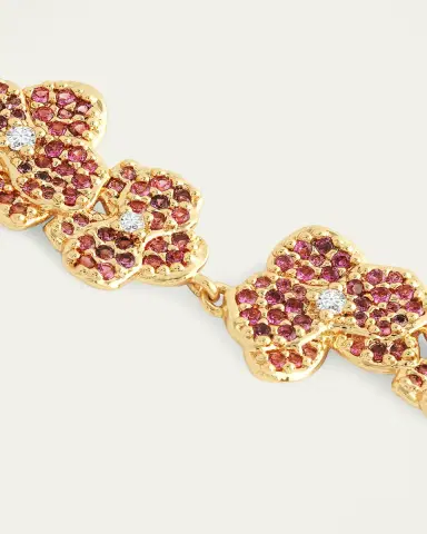 Anabel Aram Jewelry Orchid Pave Tennis Bracelet | Thumbnail 4