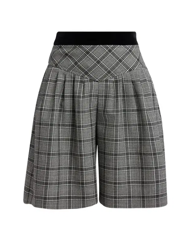 Plaid Bermuda Shorts