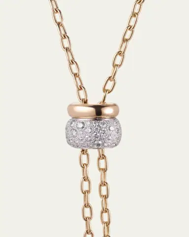 Pomellato Iconica 18K Rose Gold Diamond Lariat Necklace | Thumbnail 3 Pomellato Iconica 18K Rose Gold Diamond Lariat Necklace | Thumbnail 3