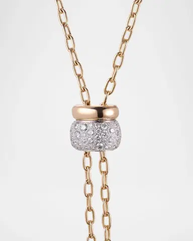 Pomellato Iconica 18K Rose Gold Diamond Lariat Necklace | Thumbnail 6 Pomellato Iconica 18K Rose Gold Diamond Lariat Necklace | Thumbnail 6