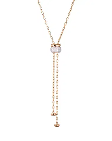 Pomellato Iconica 18K Rose Gold Diamond Lariat Necklace | Thumbnail 1 Pomellato Iconica 18K Rose Gold Diamond Lariat Necklace | Thumbnail 1