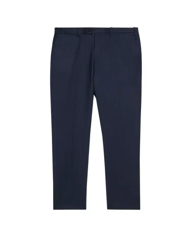 Men's Wool and Cashmere Flat-Front Pants