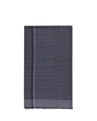 Anderson & Sheppard Men's Handwoven Houndstooth Cashmere Scarf | Thumbnail 1