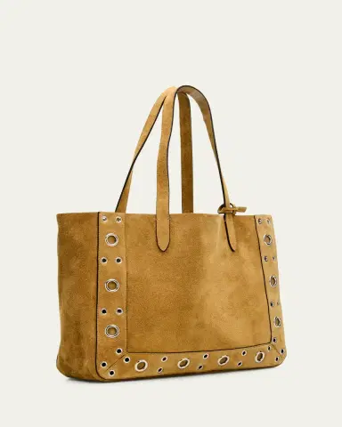 Valentino Garavani Men's Nellcote Large Studded Suede Tote Bag | Thumbnail 3