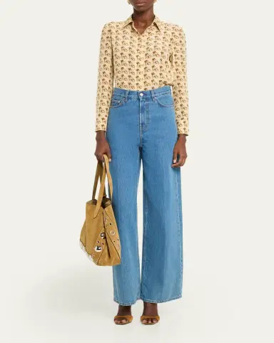 Valentino Garavani Men's Nellcote Large Studded Suede Tote Bag | Thumbnail 5