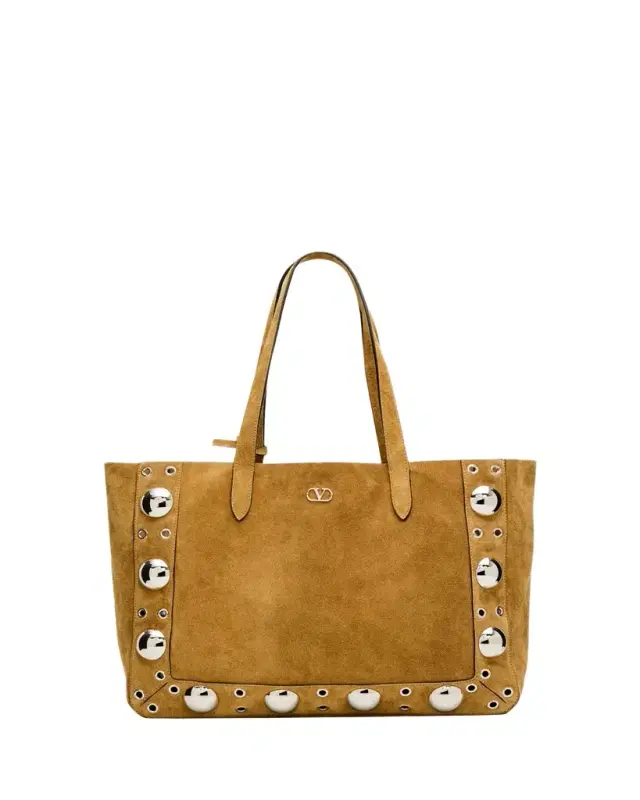 Men's Nellcote Large Studded Suede Tote Bag