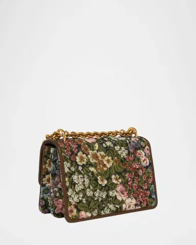 Valentino Garavani Small Floral Woven Leather-Trim Shoulder Bag | Thumbnail 7 Valentino Garavani Small Floral Woven Leather-Trim Shoulder Bag | Thumbnail 7