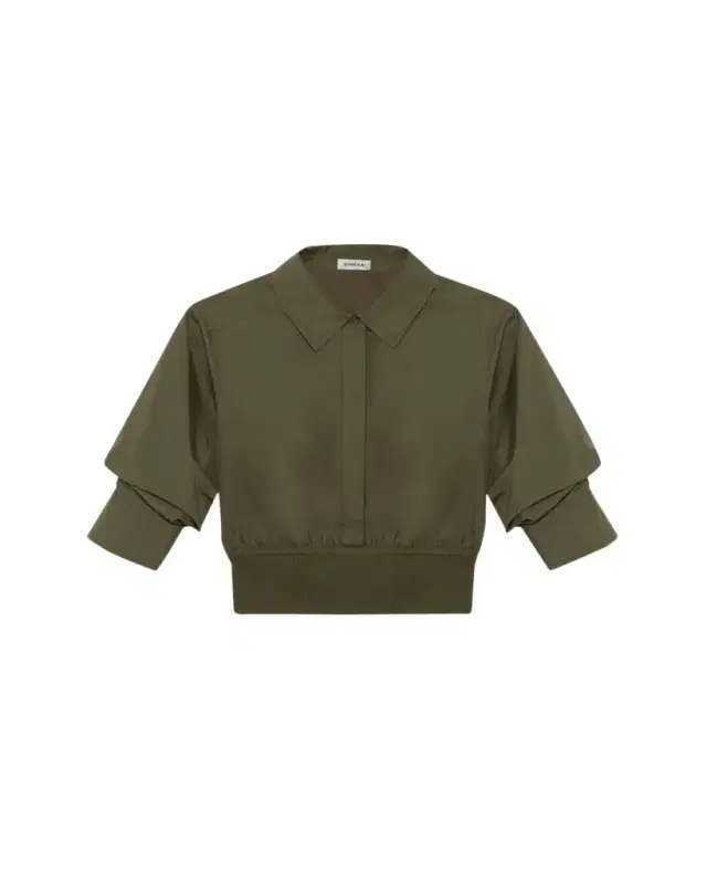 SIMKHAI Stiles Knit Cotton Shirt