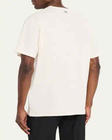 Valentino Garavani Men's Printed Cotton Jersey T-Shirt | Thumbnail 3