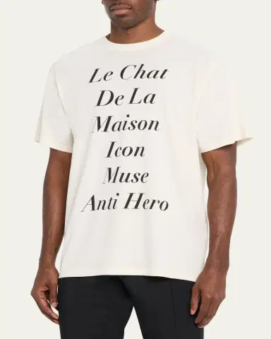 Valentino Garavani Men's Printed Cotton Jersey T-Shirt | Thumbnail 4