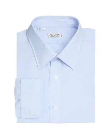 Charvet Men's Point Collar Cotton Dress Shirt | Thumbnail 1 Charvet Men's Point Collar Cotton Dress Shirt | Thumbnail 1