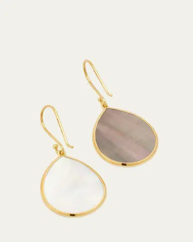 Ippolita Small Stone Teardrop Earrings in 18K Gold | Thumbnail 4