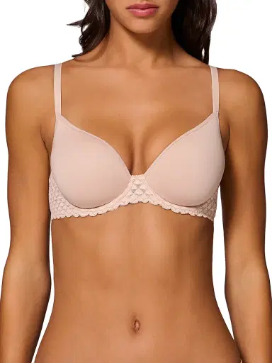 Simone Pérèle Women's Subtile 3D Plunge Contour Bra - Peau Rose - Size 30F | Thumbnail 1