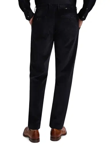 Canali Men's Flat Front Sport Trousers - Dark Blue | Thumbnail 5 Canali Men's Flat Front Sport Trousers - Dark Blue | Thumbnail 5