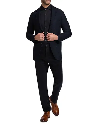 Canali Men's Jersey Wool Regular-Fit Jacket | Thumbnail 2 Canali Men's Jersey Wool Regular-Fit Jacket | Thumbnail 2