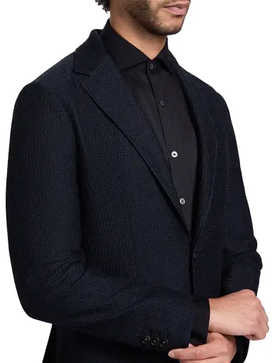 Canali Men's Jersey Wool Regular-Fit Jacket - Navy - Size 40 | Thumbnail 6 Canali Men's Jersey Wool Regular-Fit Jacket - Navy - Size 40 | Thumbnail 6