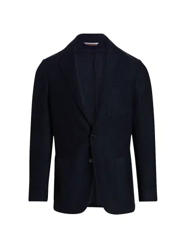 Canali Men's Jersey Wool Regular-Fit Jacket - Navy - Size 40 | Thumbnail 1 Canali Men's Jersey Wool Regular-Fit Jacket - Navy - Size 40 | Thumbnail 1