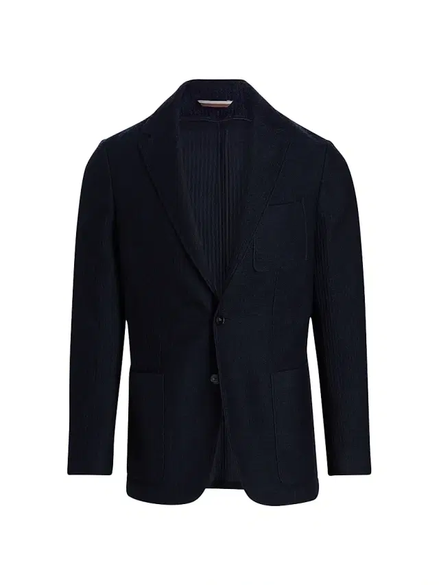 Men's Jersey Wool Regular-Fit Jacket - Navy
