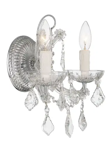 Crystorama Maria Theresa 2-Light Crystal Wall Mount | Thumbnail 3